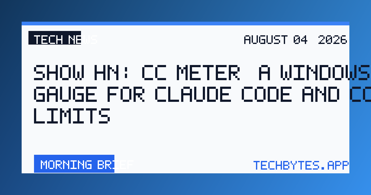 Show HN: CC Meter, a Windows Tray Gauge for Claude Code and Codex Limits