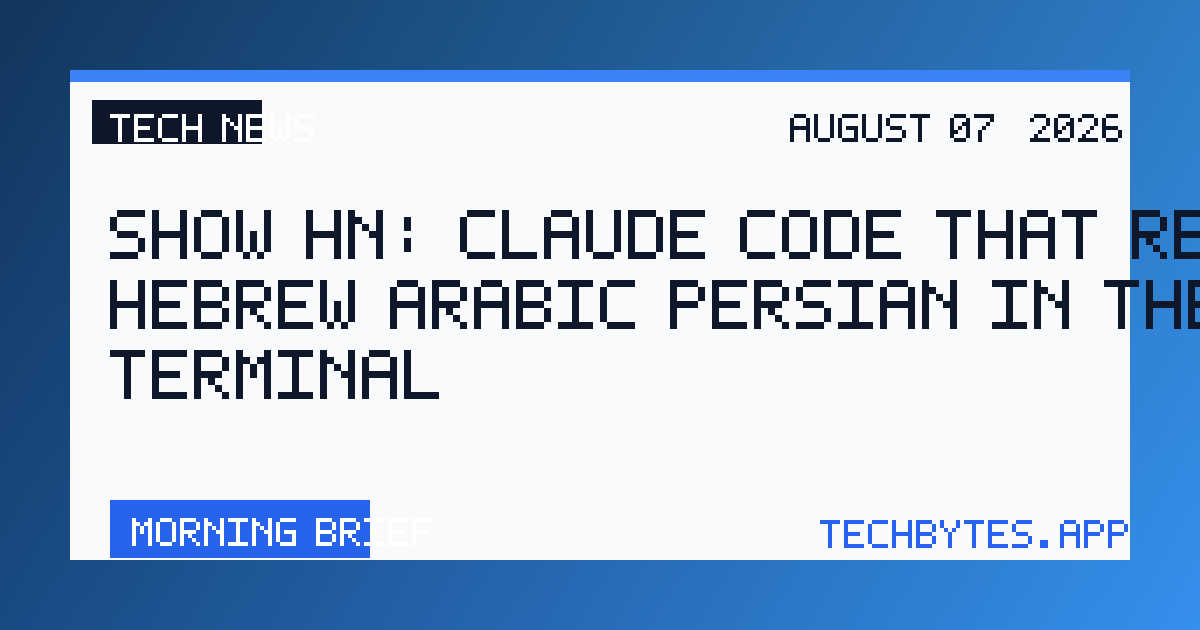 Show HN: Claude Code that renders Hebrew/Arabic/Persian in the terminal