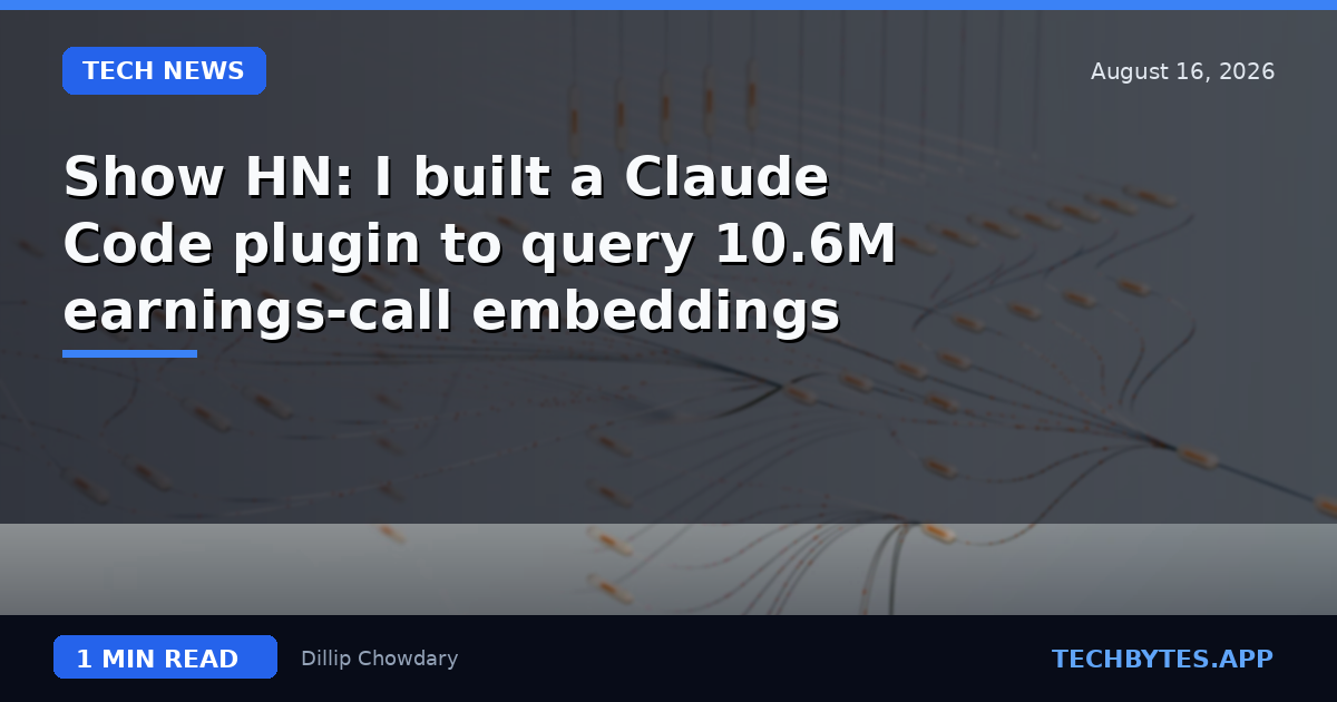 Show HN: I built a Claude Code plugin to query 10.6M earnings-call embeddings