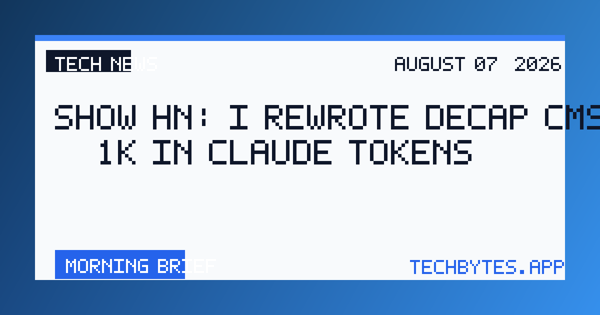 Show HN: I rewrote Decap CMS with < $1K in Claude tokens