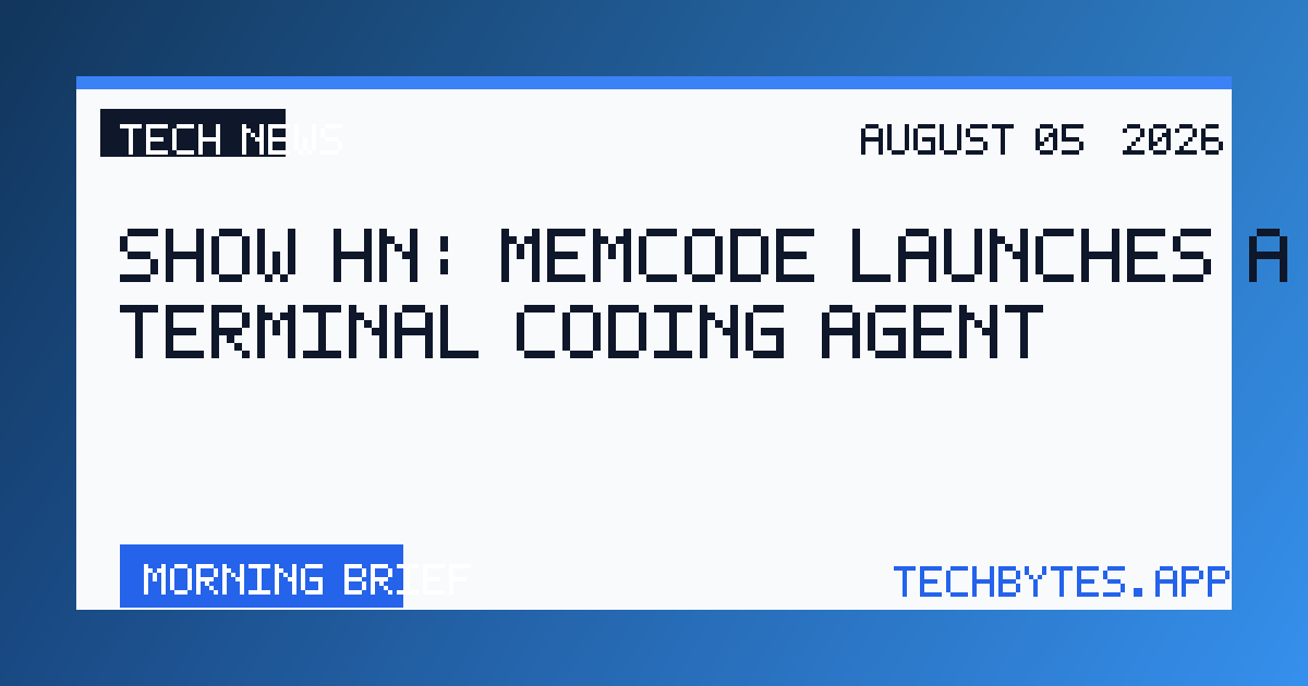 Show HN: Memcode launches a new terminal coding agent