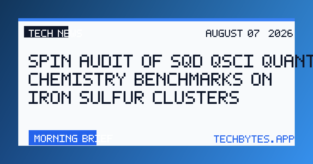 Spin audit of SQD/QSCI quantum-chemistry benchmarks on iron–sulfur clusters