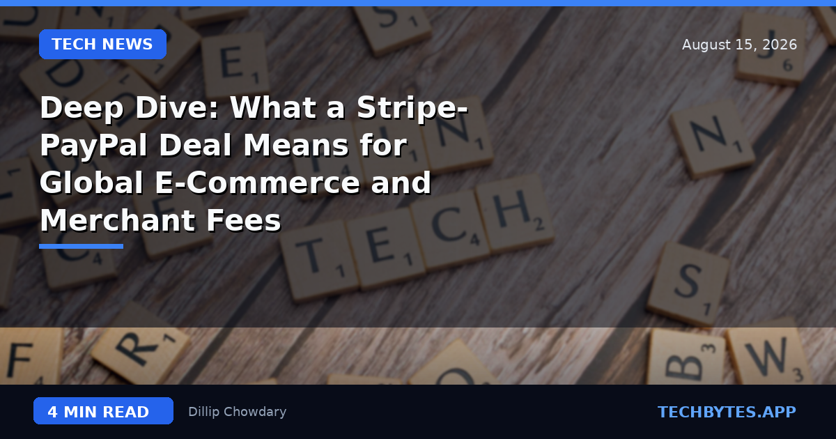 Deep Dive: What a Stripe-PayPal Deal Means for Global E-Commerce and Merchant Fees