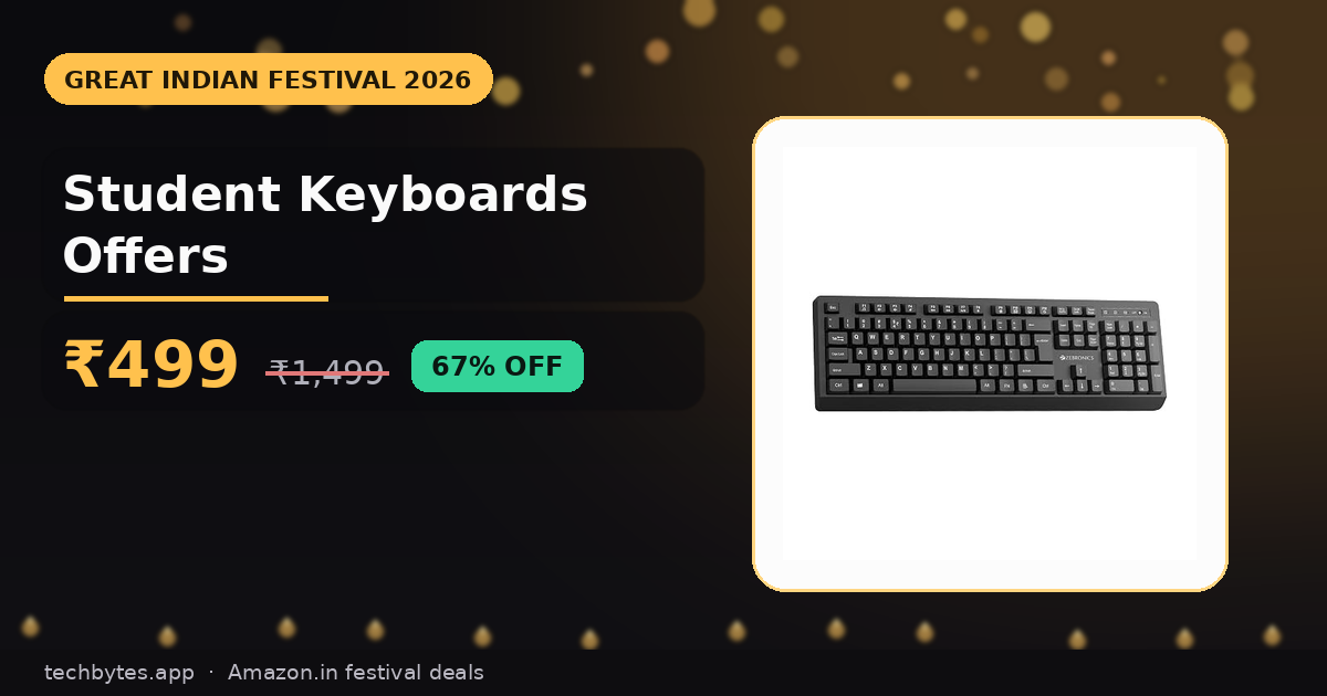 Student Keyboards Offers Under ₹3,000 — Great Indian Festival | Tech Bytes