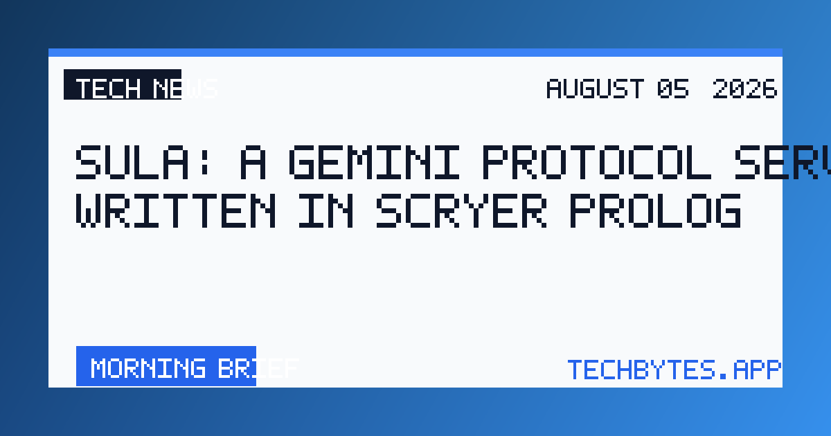 Sula: A Gemini protocol server written in Scryer Prolog