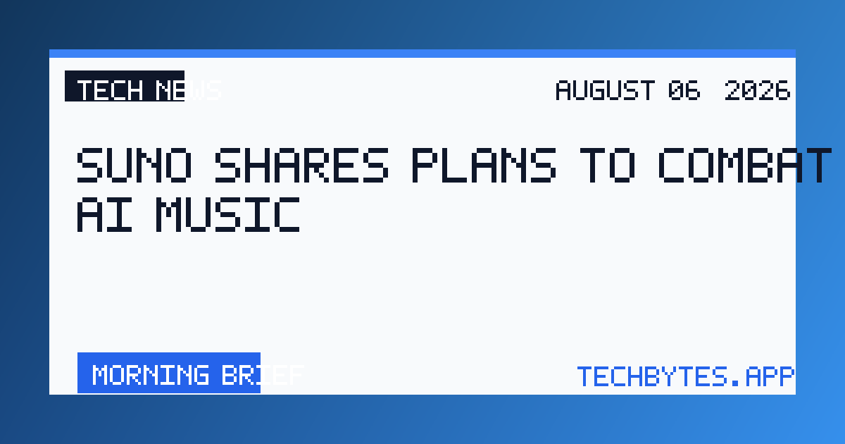 Suno shares plans to combat spammy AI music