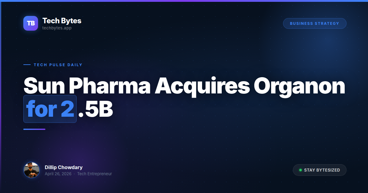 Sun Pharma Organon Acquisition
