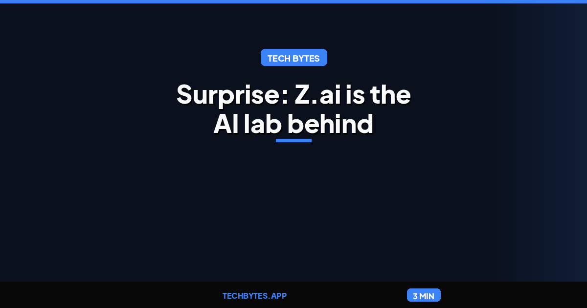 Surprise: Z.ai is the AI lab behind the mysterious Ox Alpha model