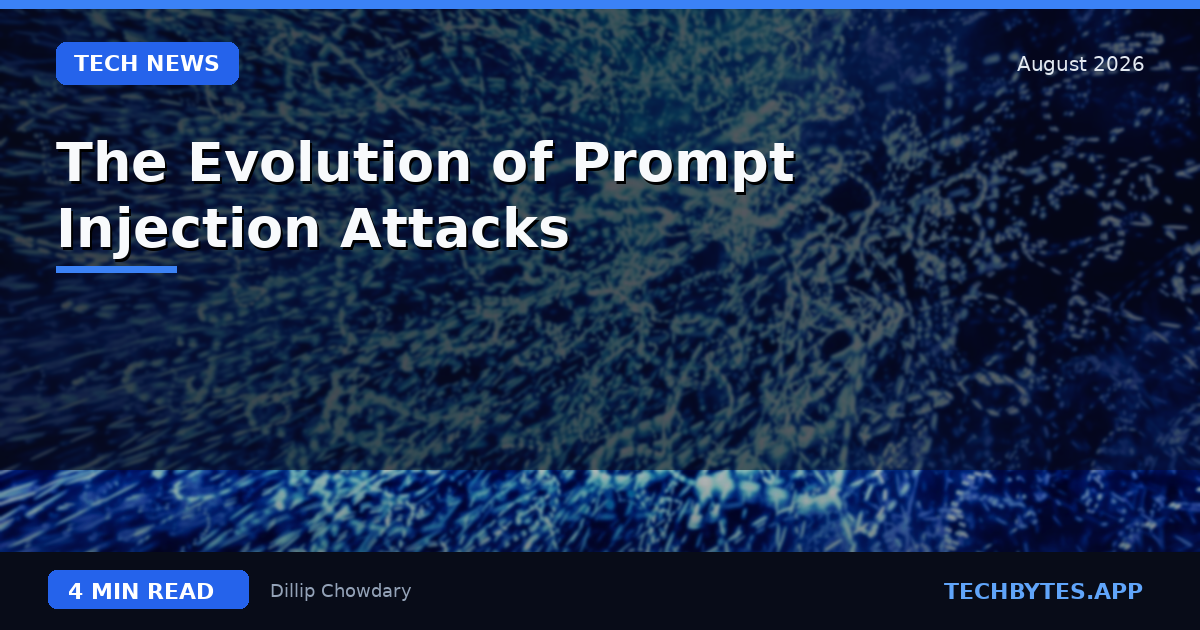 The Evolution of Prompt Injection Attacks