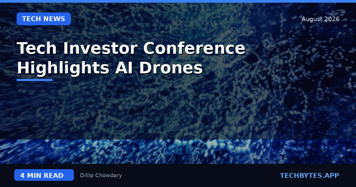 Tech Investor Conference Highlights AI Drones