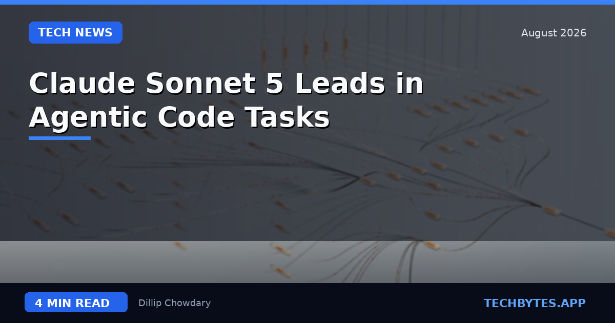 Claude Sonnet 5 Leads in Agentic Code Tasks