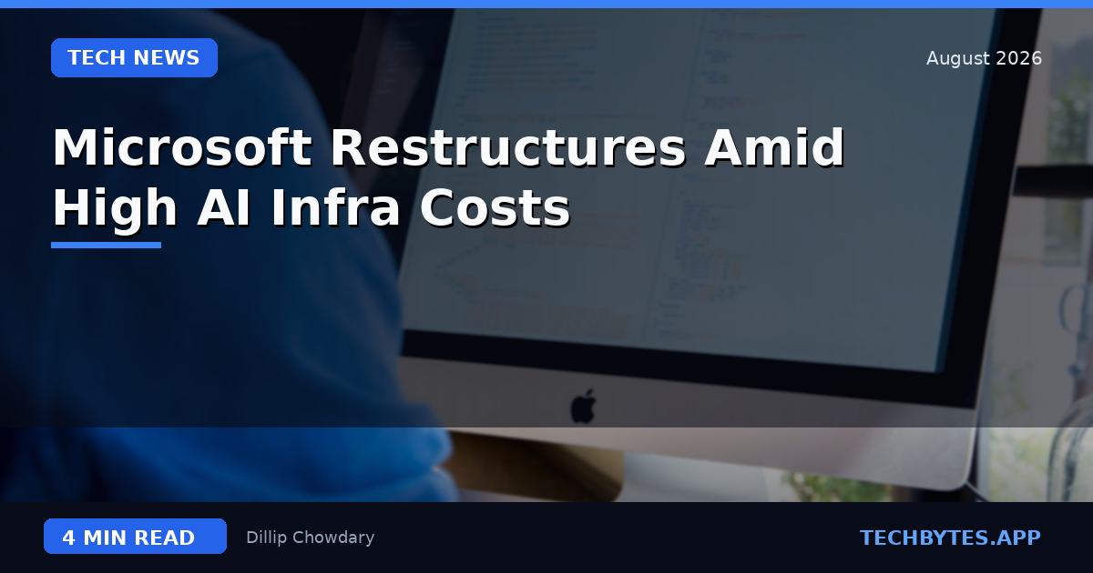 Microsoft Restructures Amid High AI Infra Costs