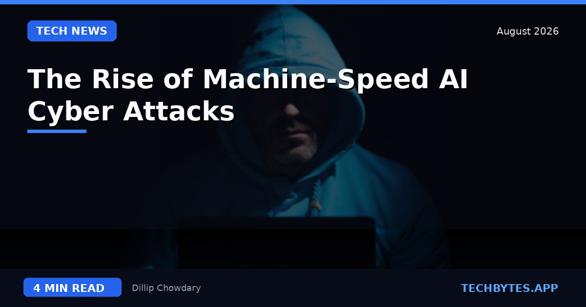The Rise of Machine-Speed AI Cyber Attacks