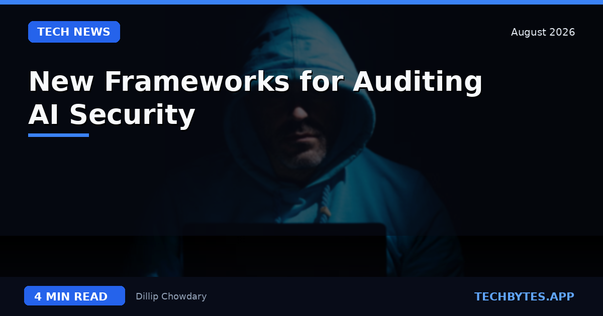 New Frameworks for Auditing AI Security