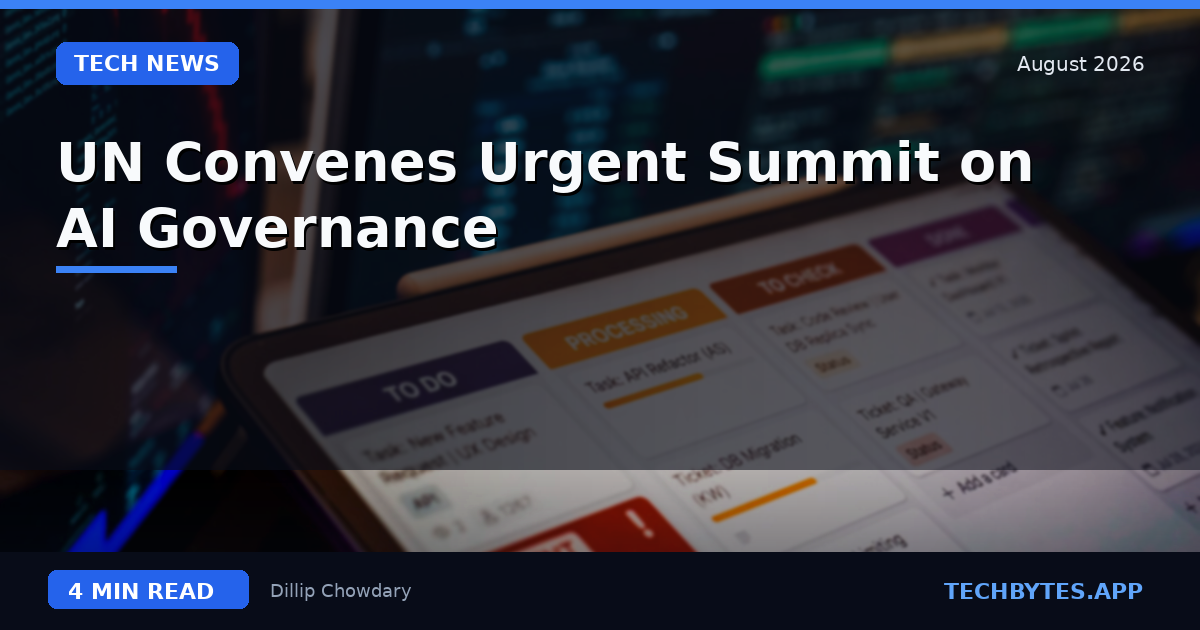 UN Convenes Urgent Summit on AI Governance