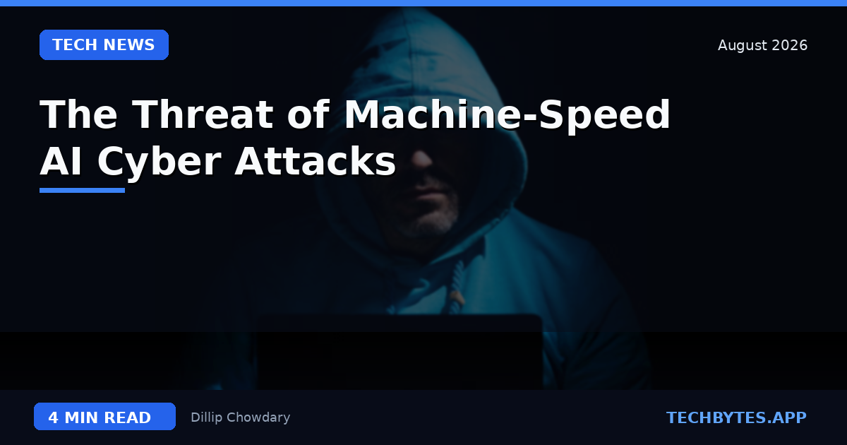 The Threat of Machine-Speed AI Cyber Attacks