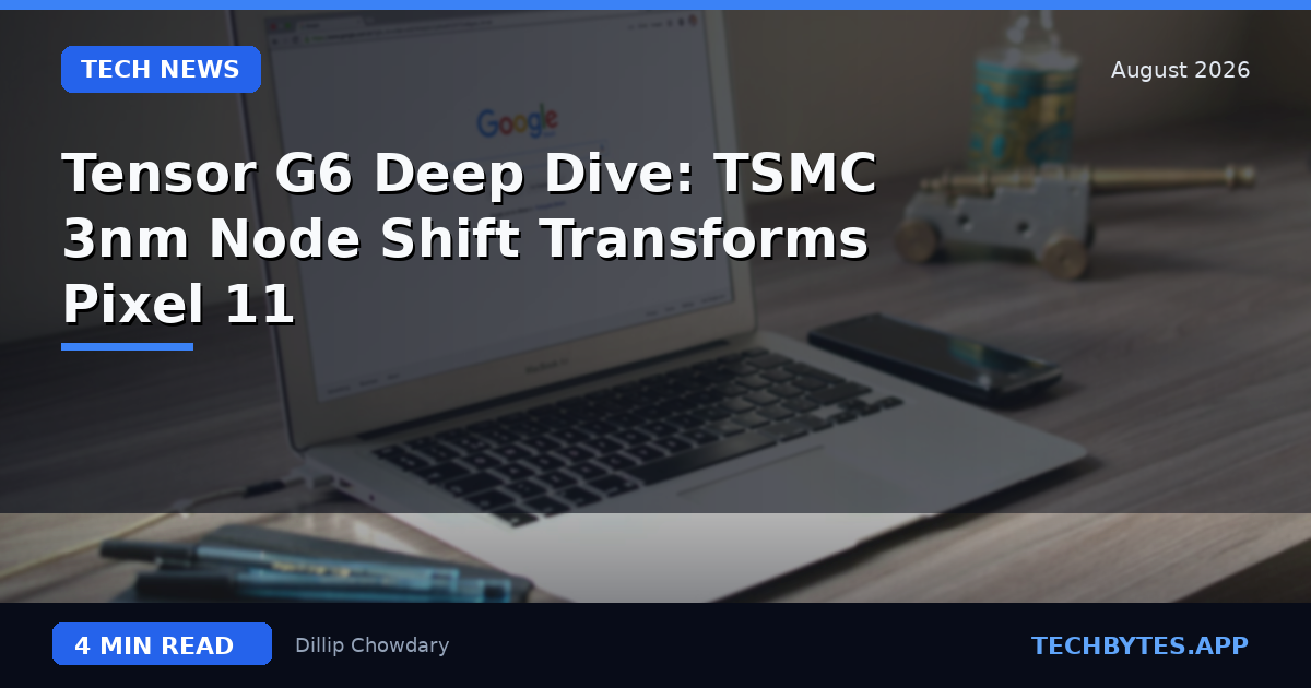 Tensor G6 Deep Dive: TSMC 3nm Node Shift Transforms Pixel 11