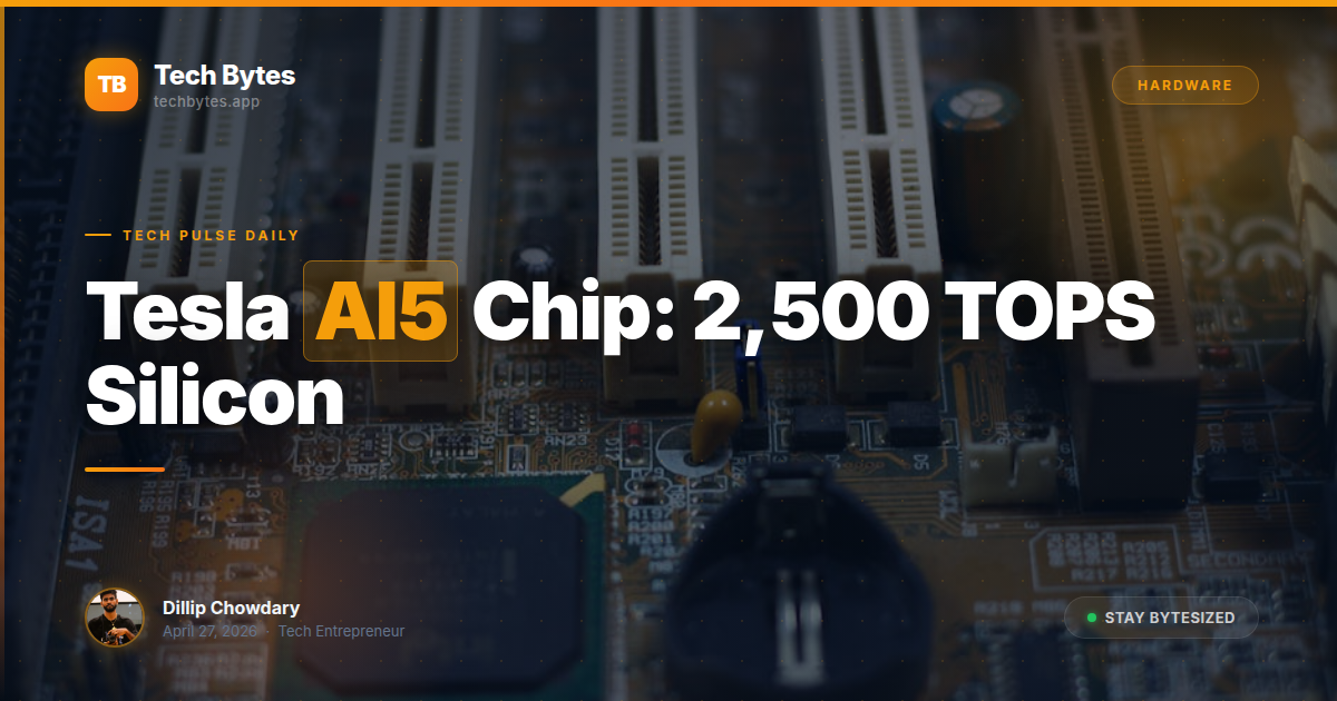 Tesla AI5 Silicon