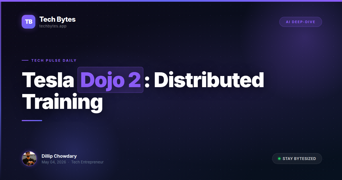 Tesla Dojo 2 Architecture