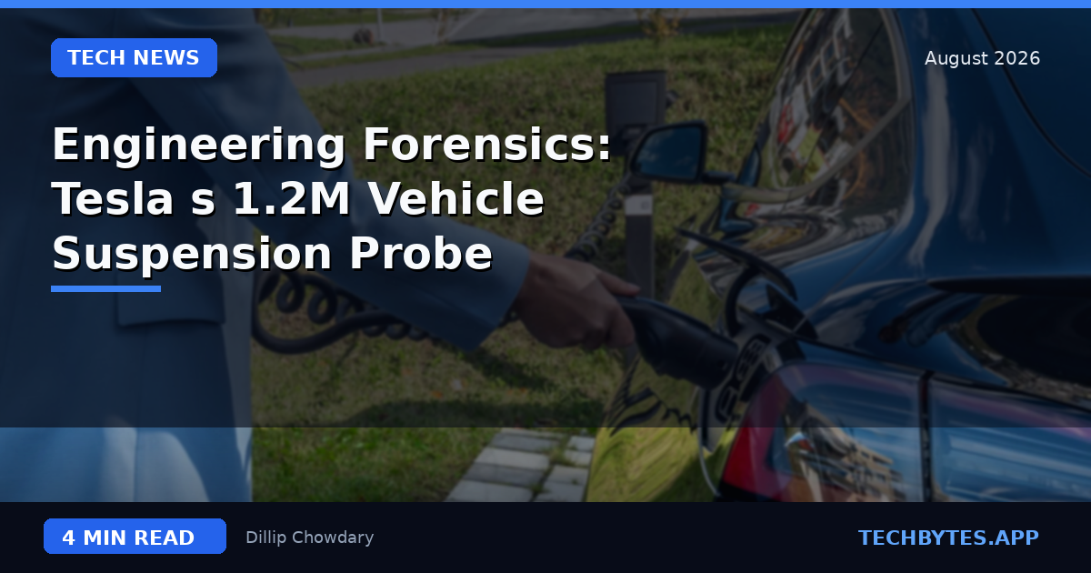 Engineering Forensics: Tesla's 1.2M Vehicle Suspension Probe