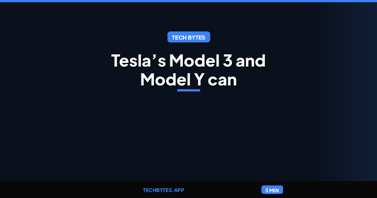 Tesla’s Model 3 and Model Y can be a backup battery for your house