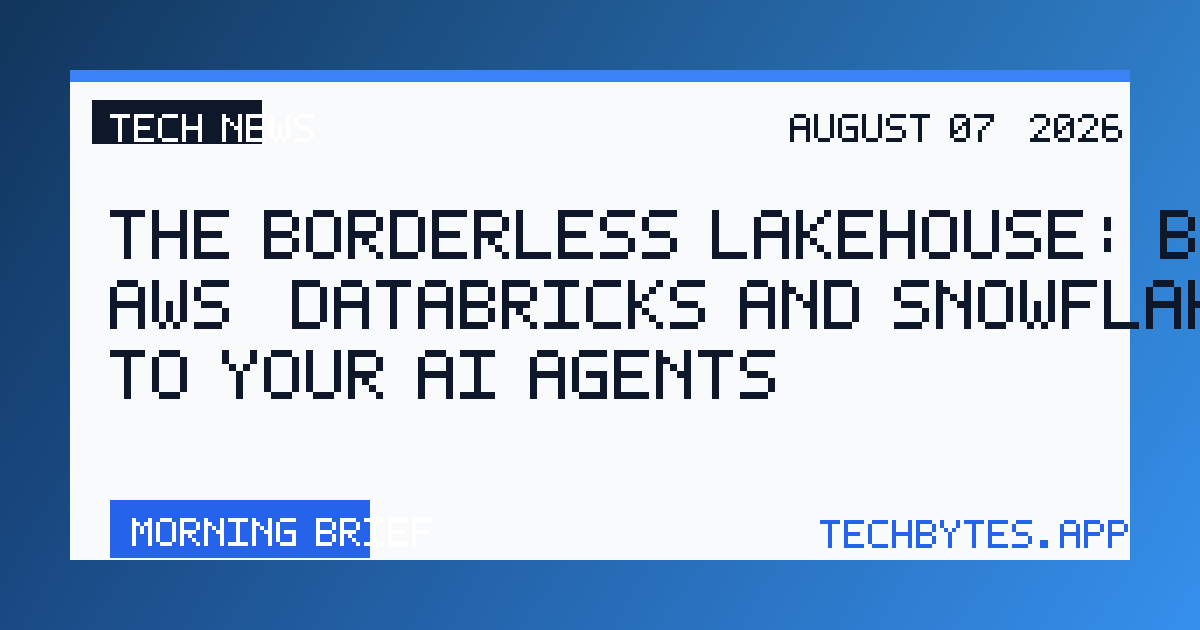 The borderless Lakehouse: Bring AWS, Databricks and Snowflake data to your AI agents