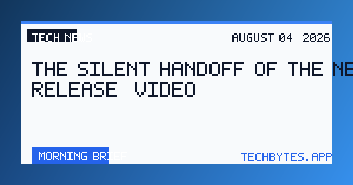 The silent handoff of the new MCP release [video]