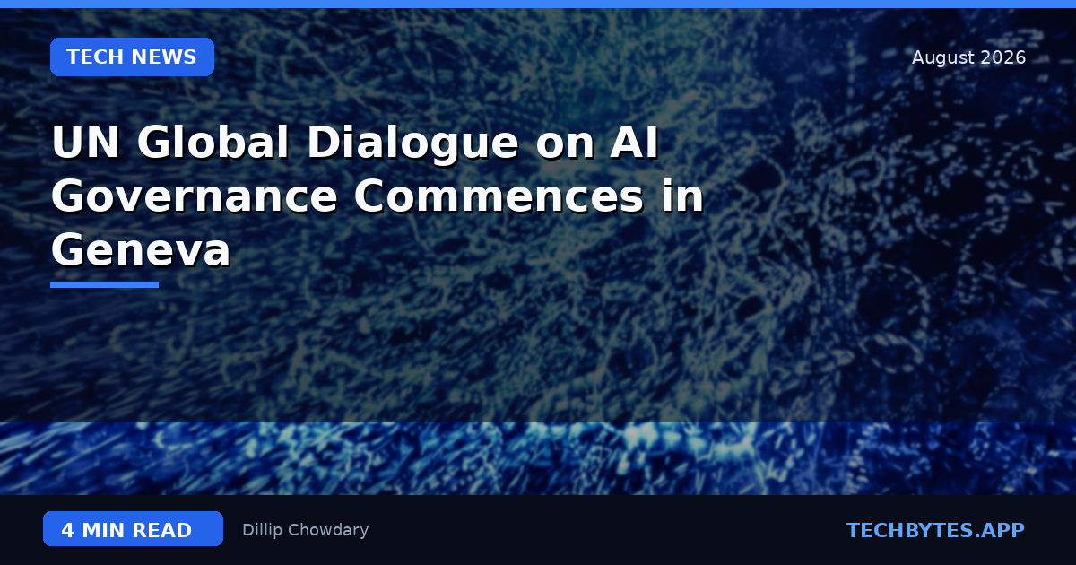 UN Global Dialogue on AI Governance Commences in Geneva