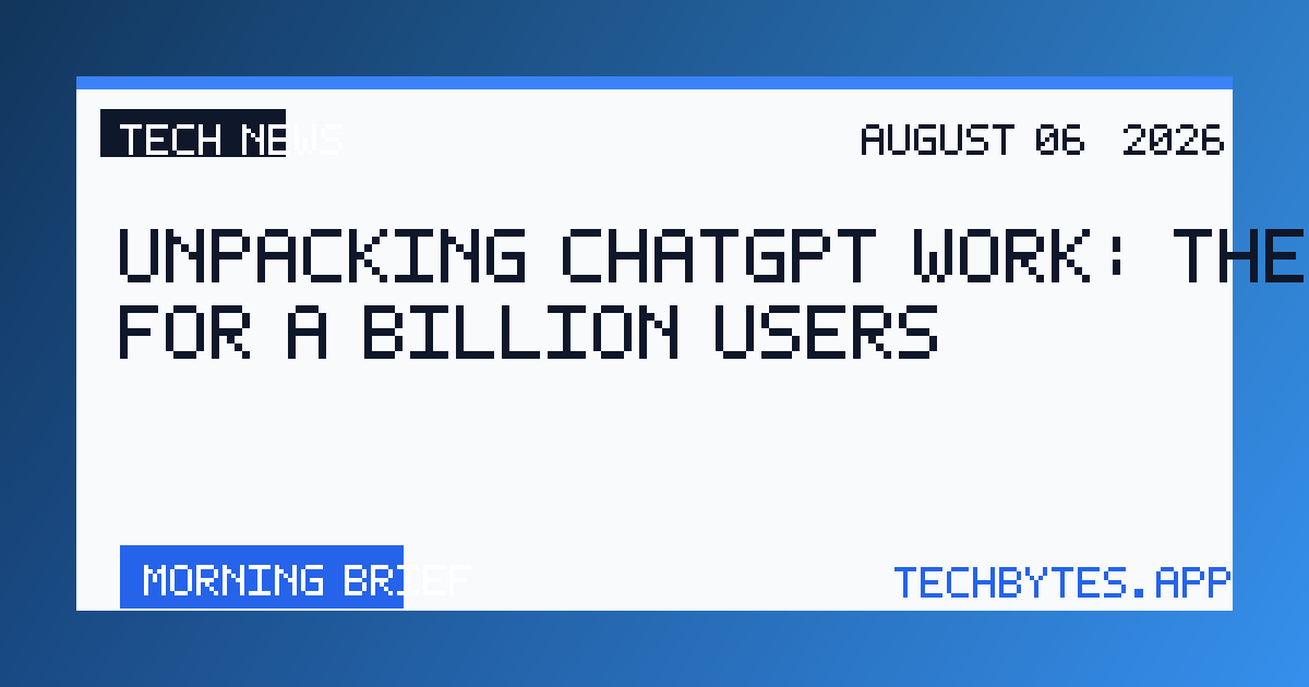 Unpacking ChatGPT Work: The Agent for a Billion Users
