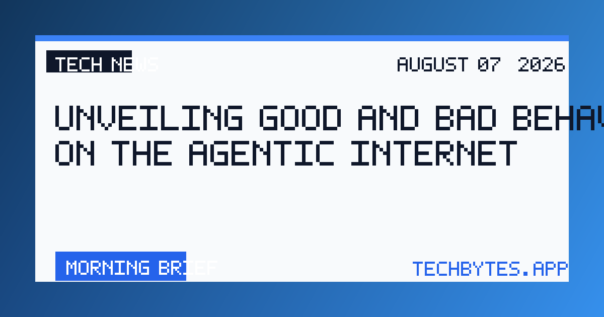 Unveiling good and bad behaviors on the Agentic Internet