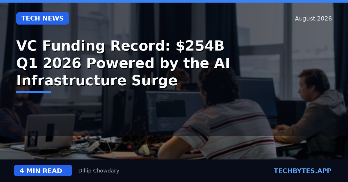 VC Funding Record: $254B Q1 2026 Powered by the AI Infrastructure Surge