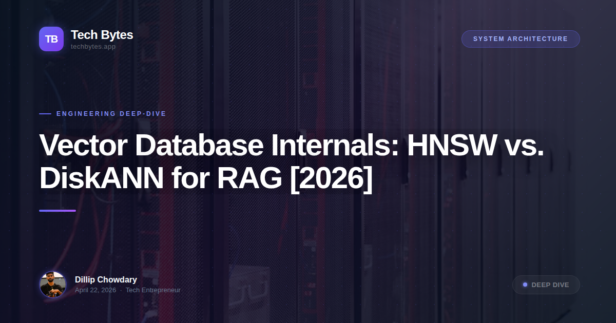 Vector Database Internals: HNSW vs. DiskANN for RAG [2026]