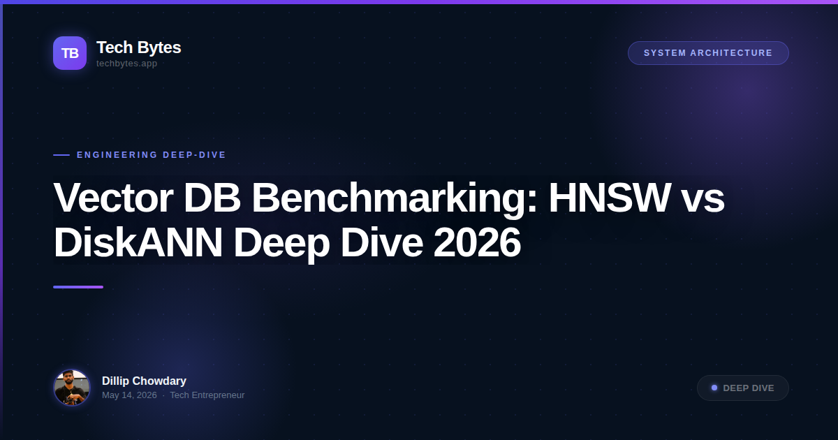 Vector DB Benchmarking: HNSW vs DiskANN Deep Dive 2026