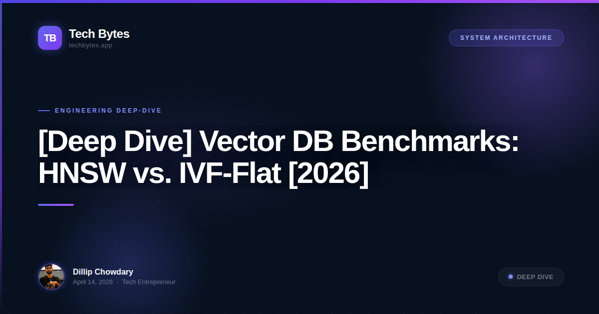 [Deep Dive] Vector DB Benchmarks: HNSW vs. IVF-Flat [2026]