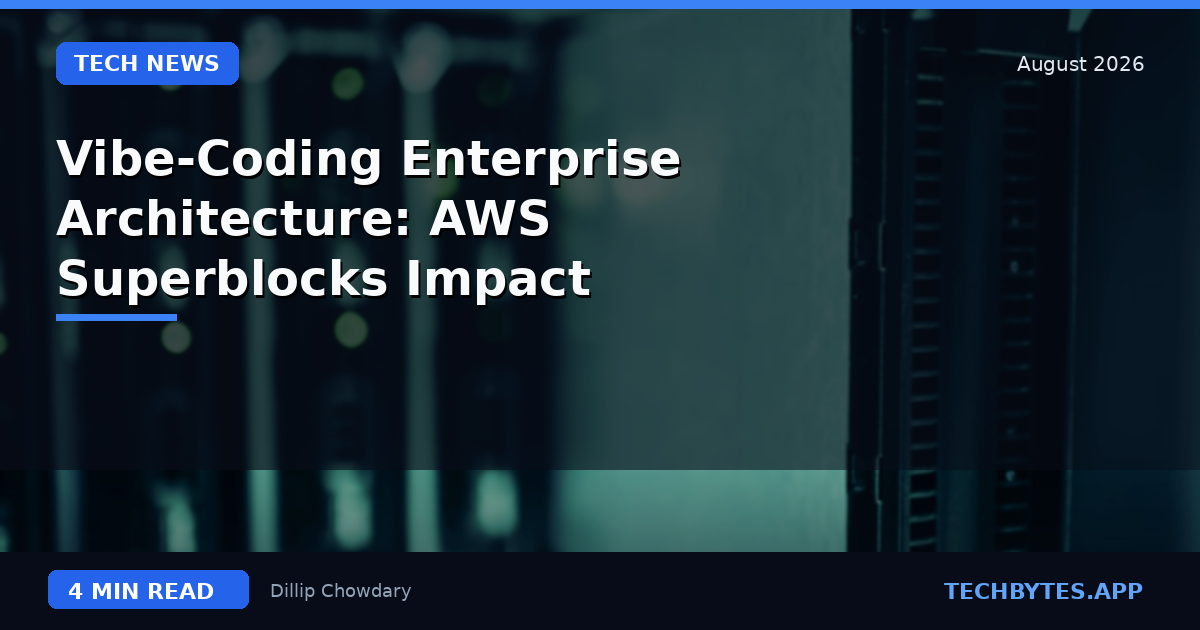Vibe-Coding Enterprise Architecture: AWS & Superblocks Impact