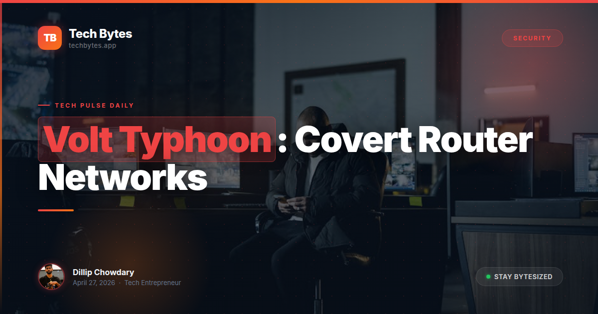 Volt Typhoon Cybersecurity