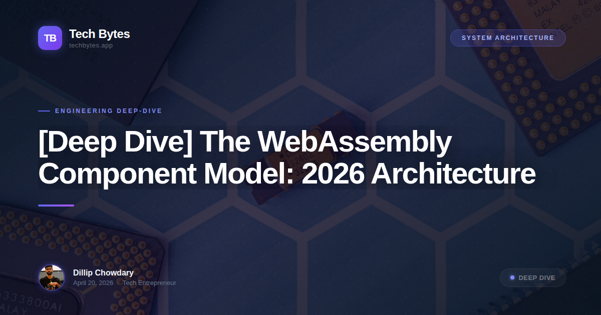 [Deep Dive] The WebAssembly Component Model: 2026 Architecture