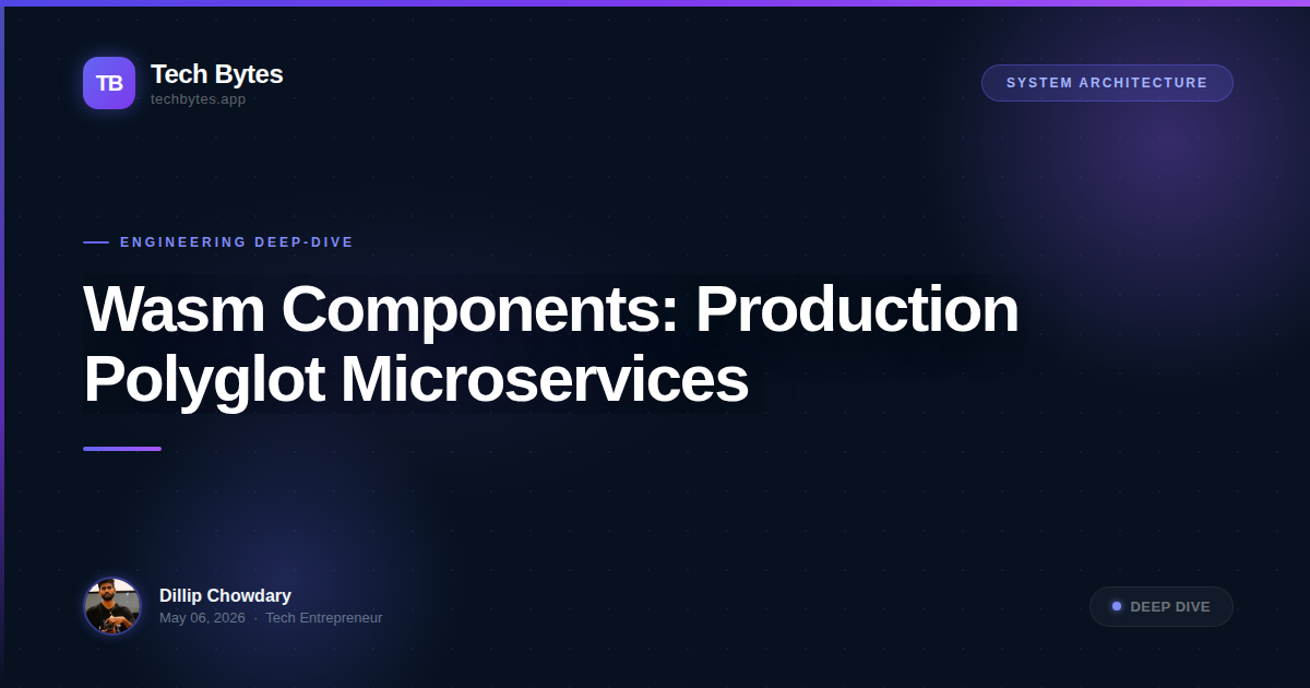 Wasm Components: Production Polyglot Microservices