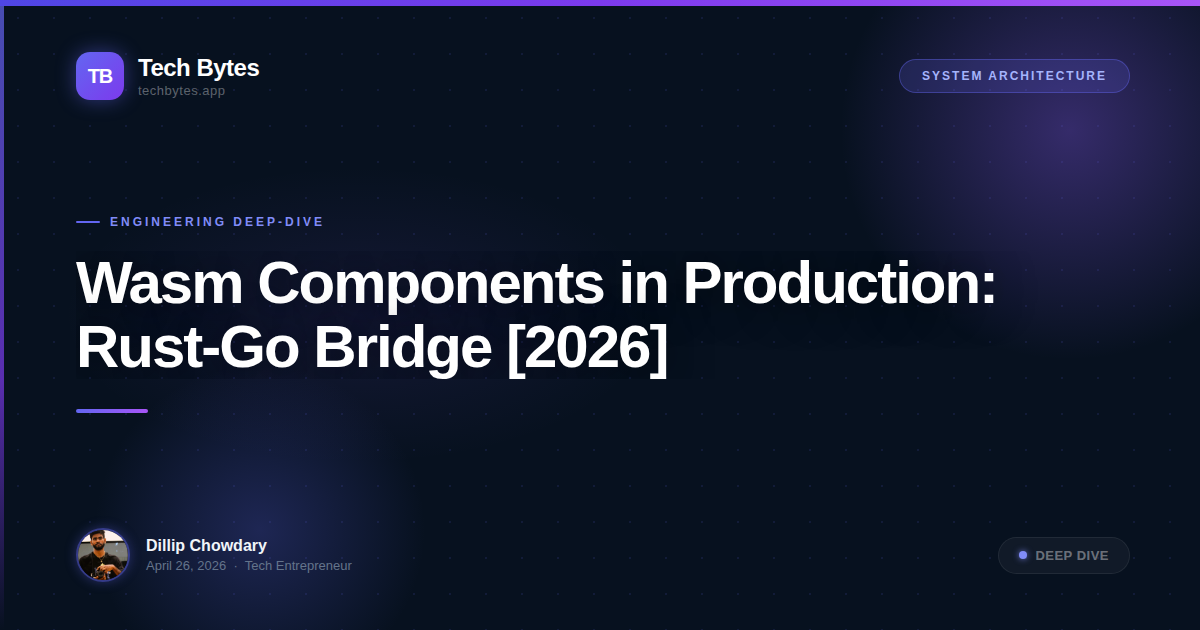 Wasm Components in Production: Rust-Go Bridge [2026]