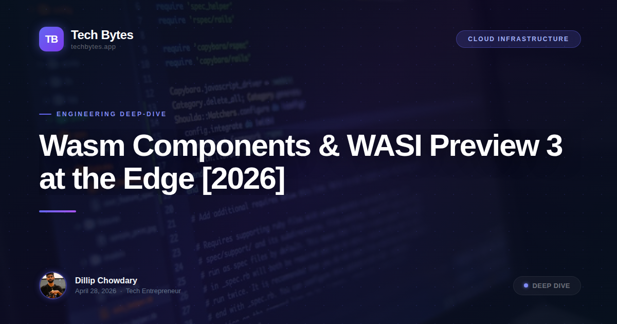 Wasm Components & WASI Preview 3 at the Edge [2026]