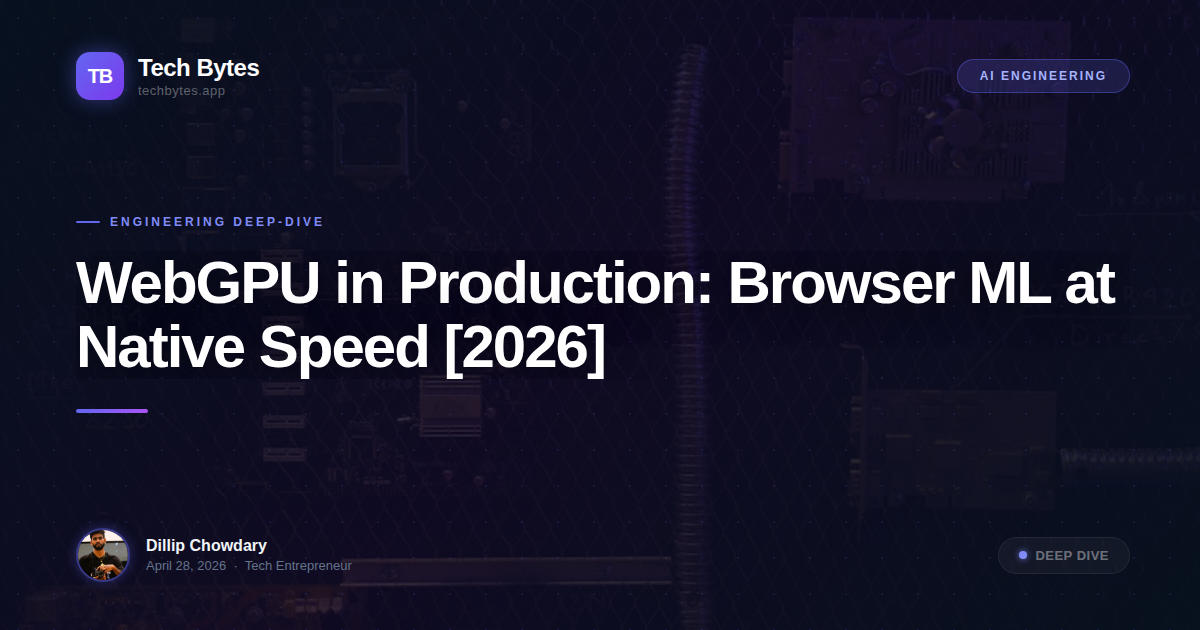 WebGPU in Production: Browser ML at Native Speed [2026]