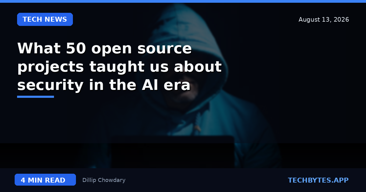 What 50 open source projects taught us about security in the AI era