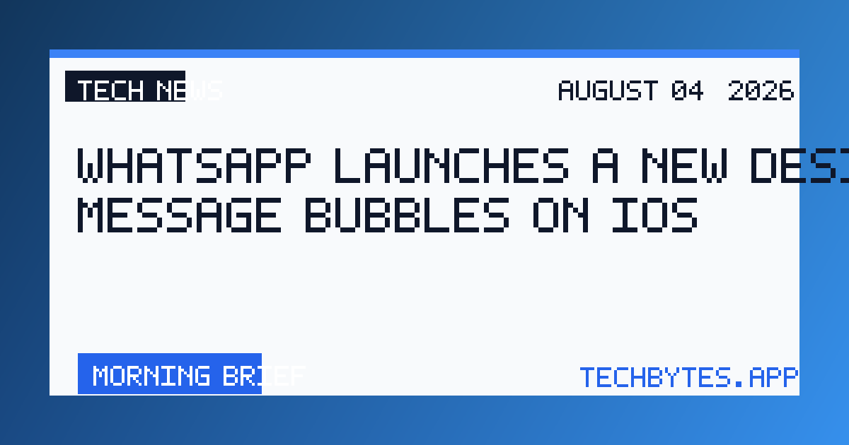WhatsApp launches a new design for message bubbles on iOS