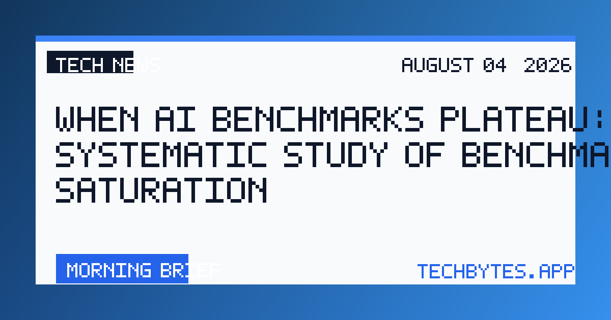 When AI Benchmarks Plateau: A Systematic Study of Benchmark Saturation