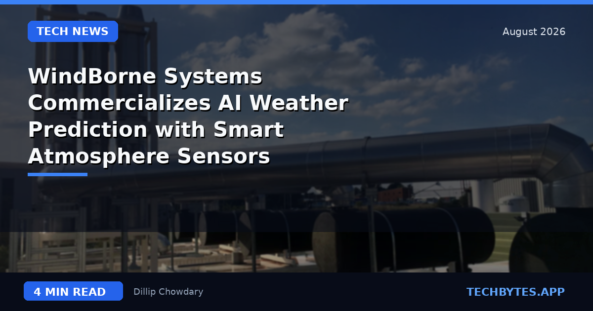 WindBorne Systems Commercializes AI Weather Prediction with Smart Atmosphere Sensors