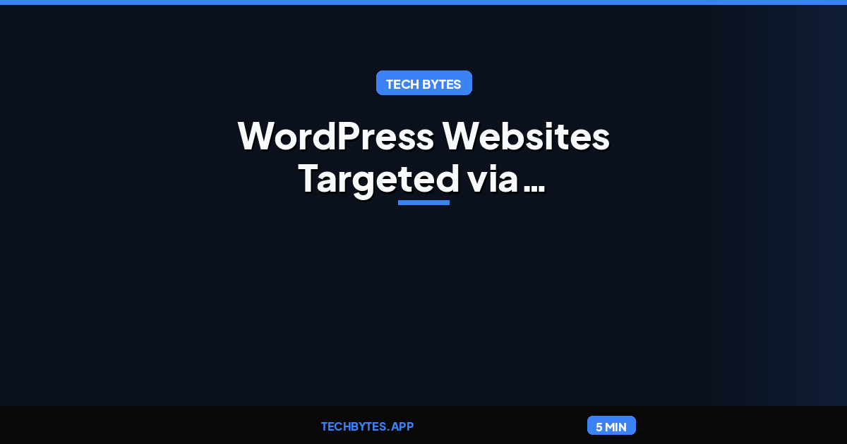 WordPress Websites Targeted via MiniOrange Plugin Vulnerabilities