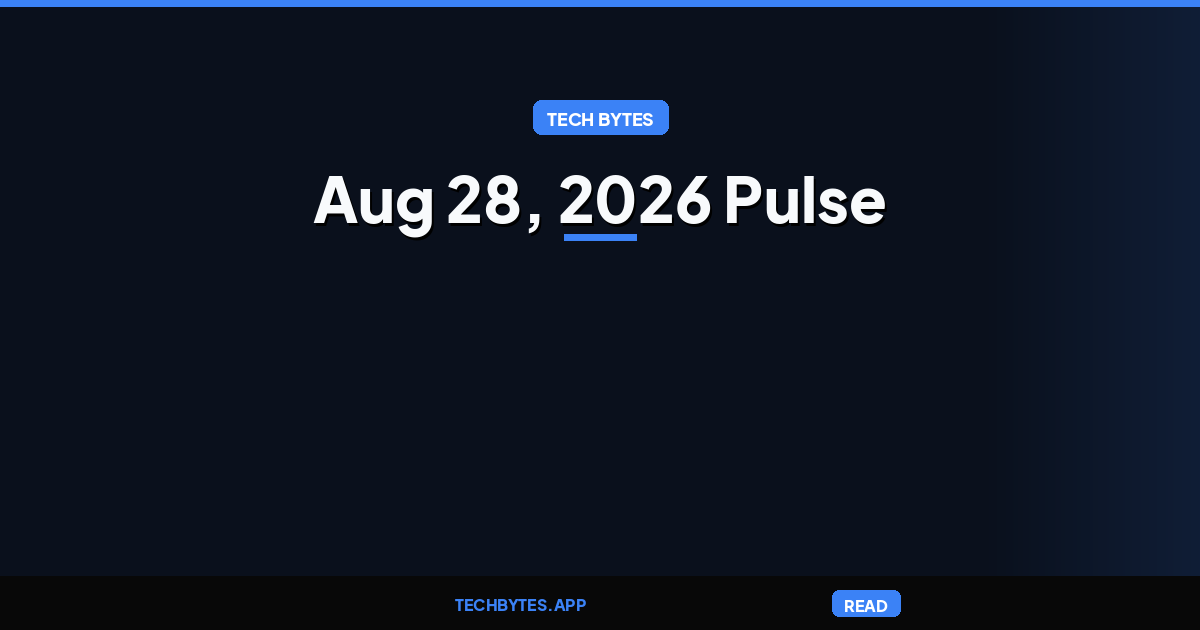 Today's Tech Pulse