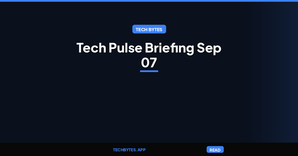 Today's Tech Pulse