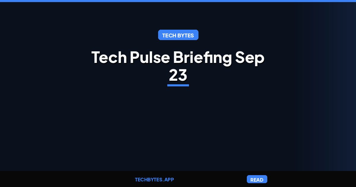 Today's Tech Pulse
