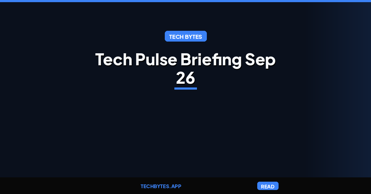 Today's Tech Pulse